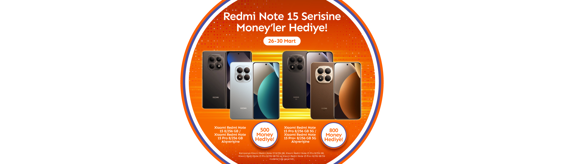Xiaomi Telefon Modellerine Özel Money Hediye Kampanyası