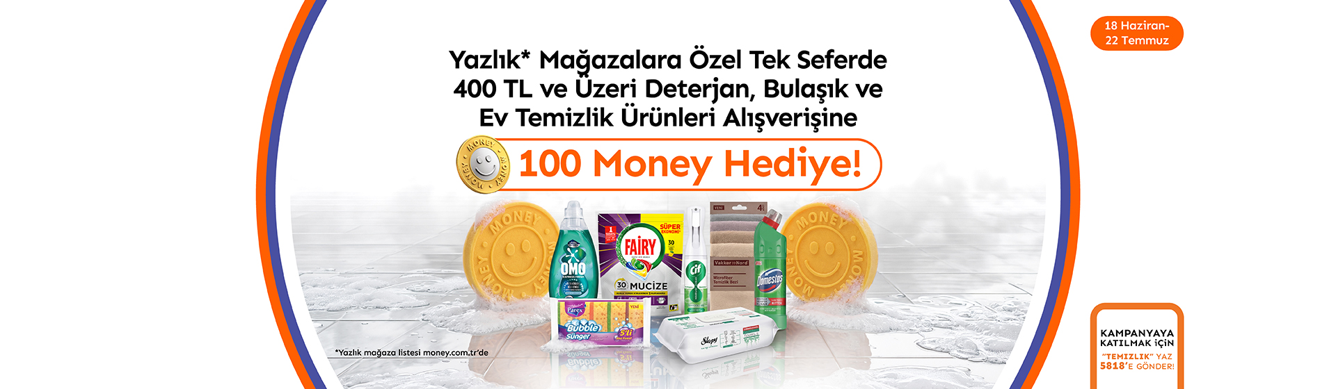 Yazlık Mağazalara Özel Temizlik Ürünleri Money Kampanyası