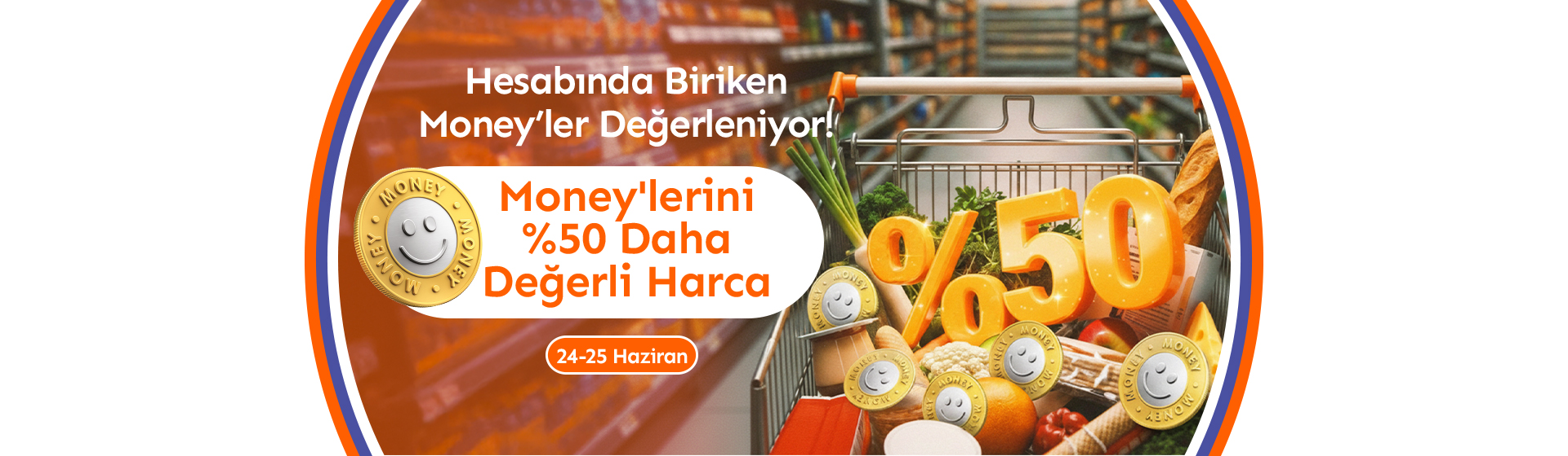Money'ler %50 Değerli!