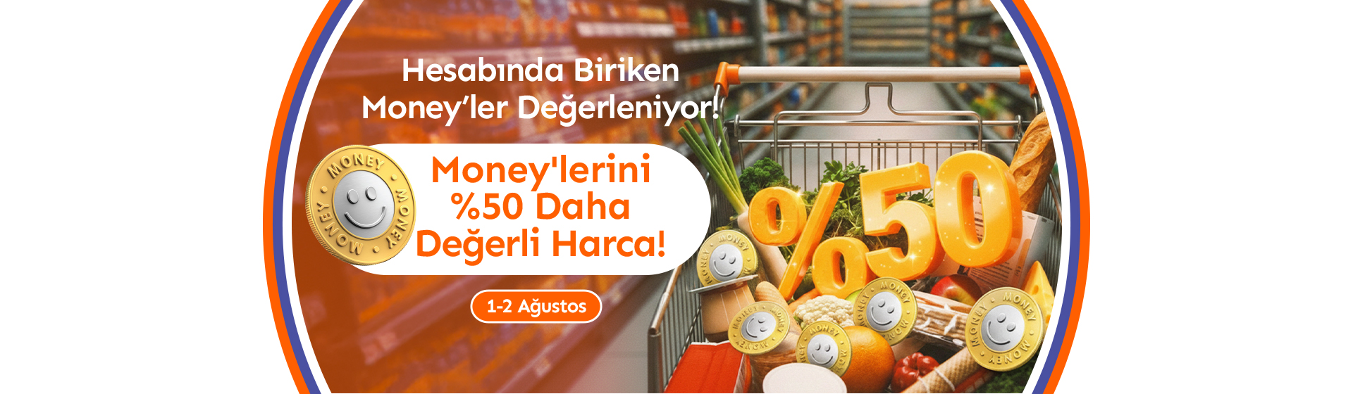 Money'ler %50 Değerli!