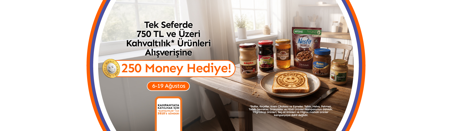 Kahvaltılık Kategori Money Kampanyası Banner