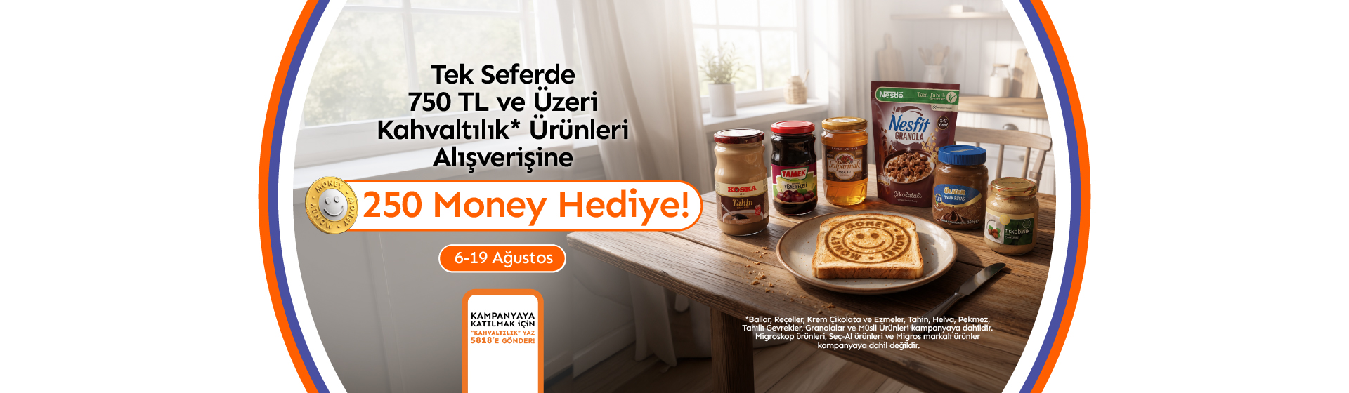 Kahvaltılık Kategori Money Kampanyası Banner