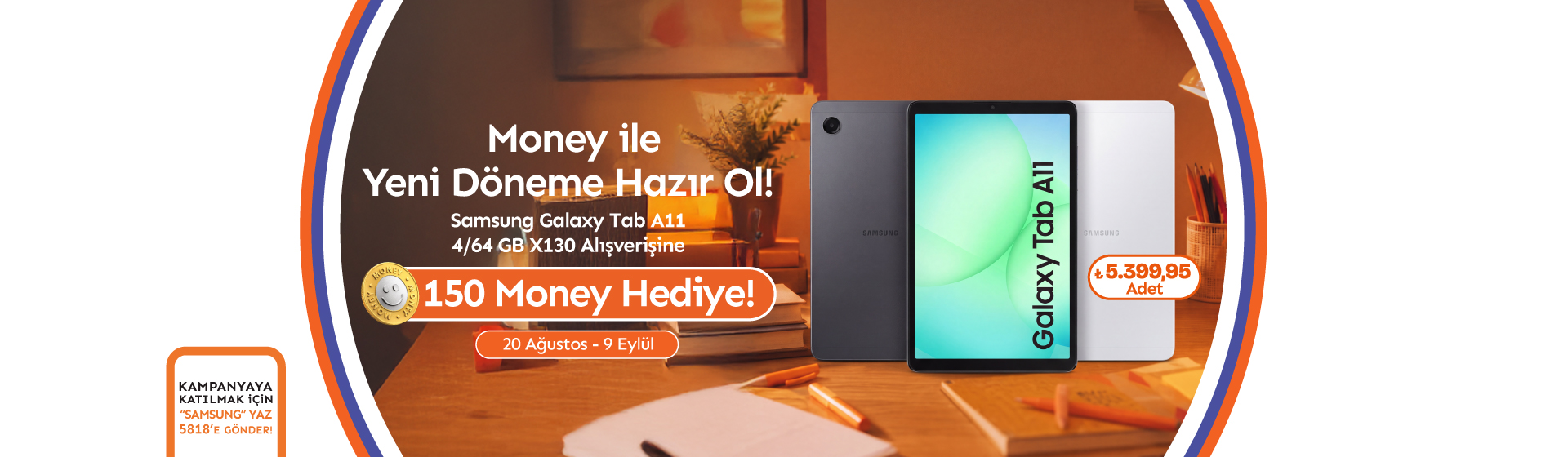 Samsung Galaxy Tab A11 4/64 GB X130 Alışverişine 150 Money Hediye!