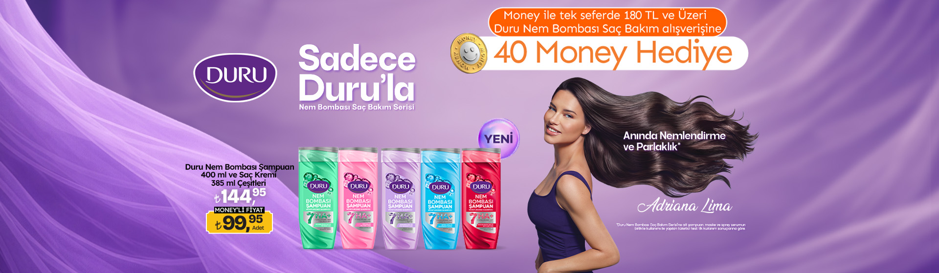 180 TL Duru Nem Bombası Alışverişine 40 Money