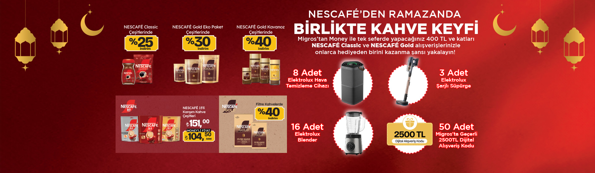 400 TL ve Katları Nescafe Alışverişine 1 Çekiliş Hakkı