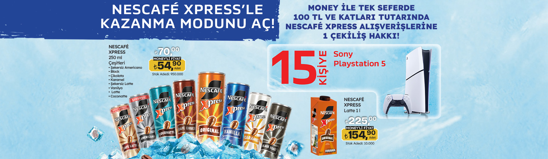 100 TL ve katları Nescafe Xpress Alışverişine 1 Çekiliş Hakkı!