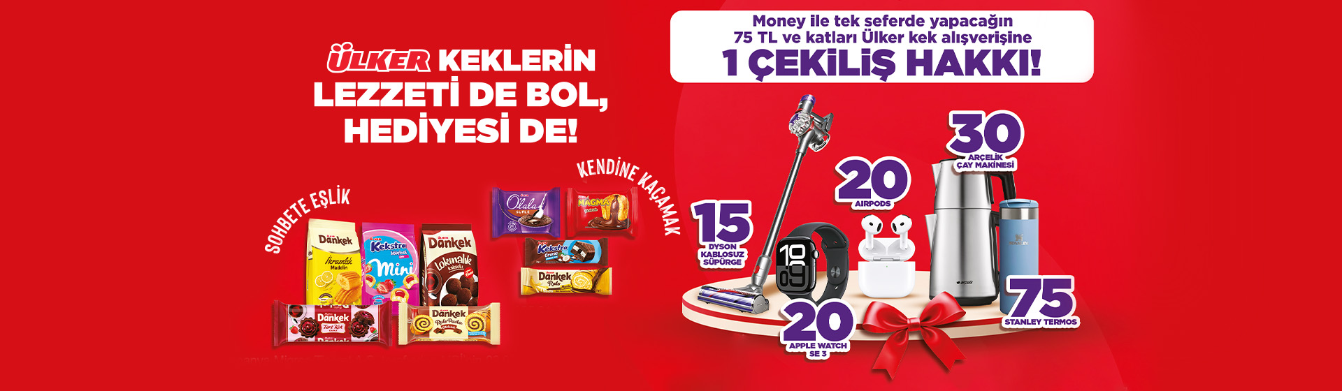 75 TL ve Katları Ülker Kek Alışverişine 1 Çekiliş Hakkı